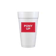 Rectangle Label Styrofoam Cups- SMU
