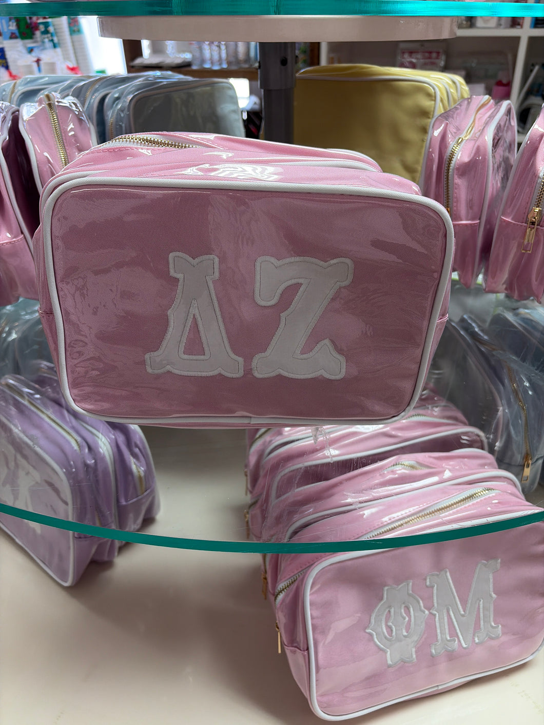 Applique Cosmetic Bag- Delta Zeta