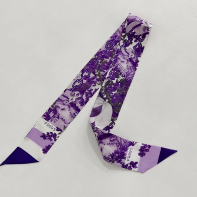 Purple Frog Skinny Scarf