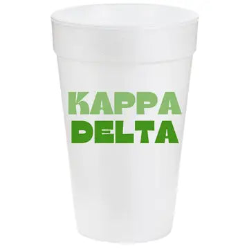Multi-Color Styrofoam Cups- Kappa Delta