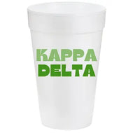 Multi-Color Styrofoam Cups- Kappa Delta