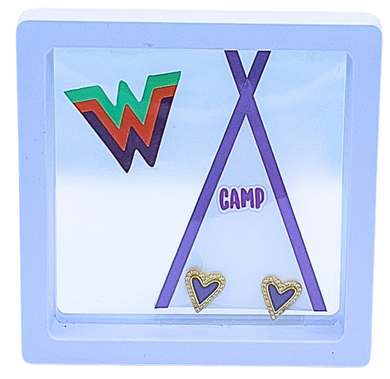 Camp Earrings- Waldemar Purple