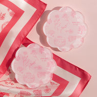 Toile Acrylic Coaster- Delta Zeta