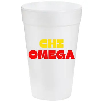 Multi-Color Styrofoam Cups- Chi Omega