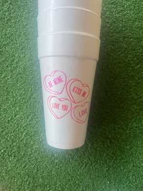 Be Mine Valentine Cups