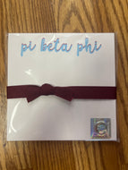 Scripty Doodle Notepad- Pi Beta Phi