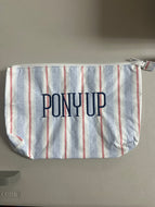 Tyvek Zipper Pouch- Pony Up