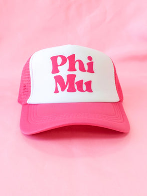 Sorority Traveler Trucker Hat- Phi Mu