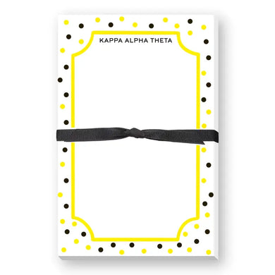 Sorority Greek Large Notepad Polkadot-Kappa Alpha Theta