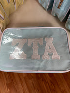 Applique Cosmetic Bag- Zeta Tau Alpha