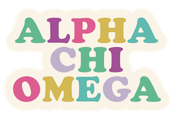 Tumbler Magnet- Alpha Chi Omega