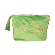 Velvet Cosmetic Pouch- Alpha Chi Omega