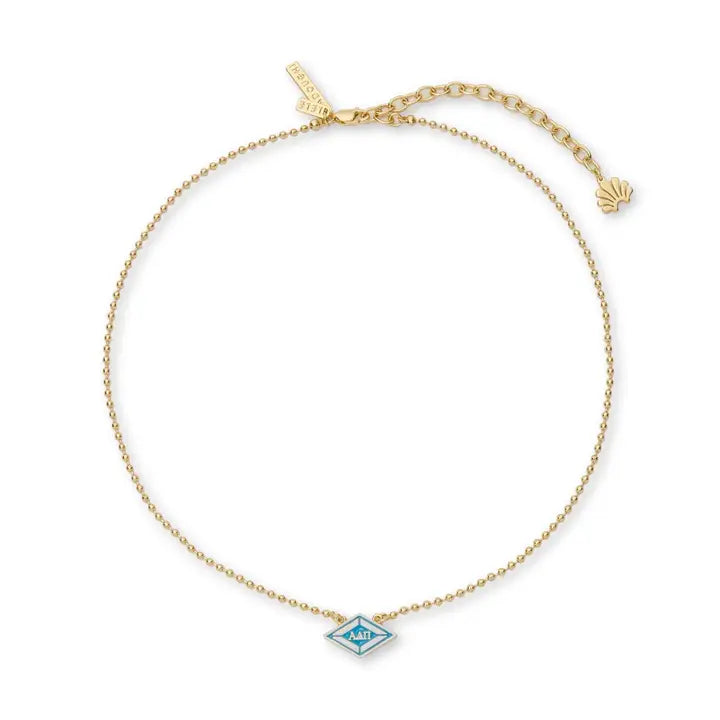 Gold Charm Necklace- Alpha Delta Pi