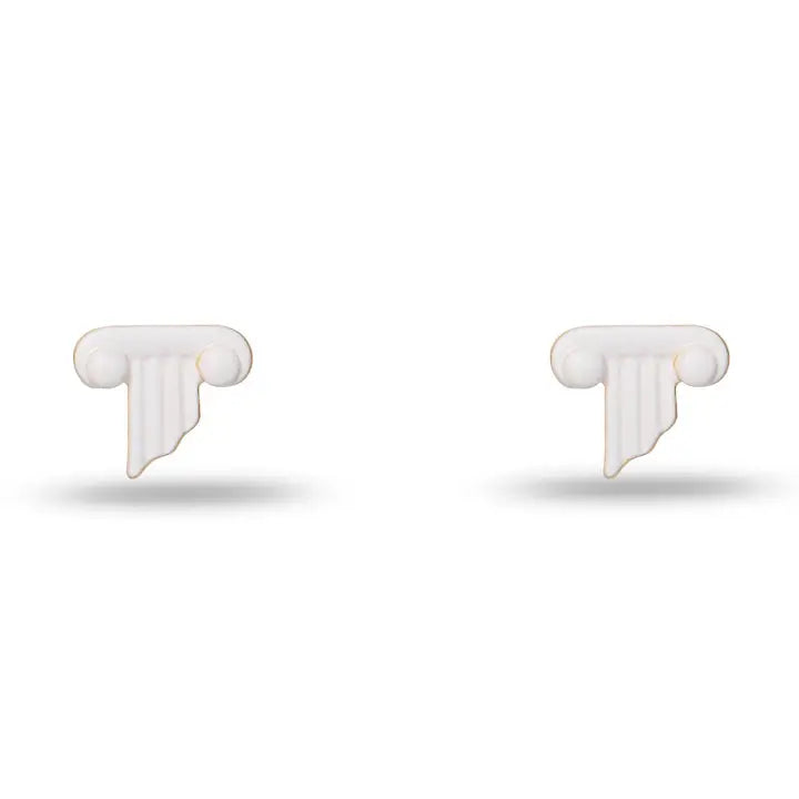 Greek Column Stud Earrings