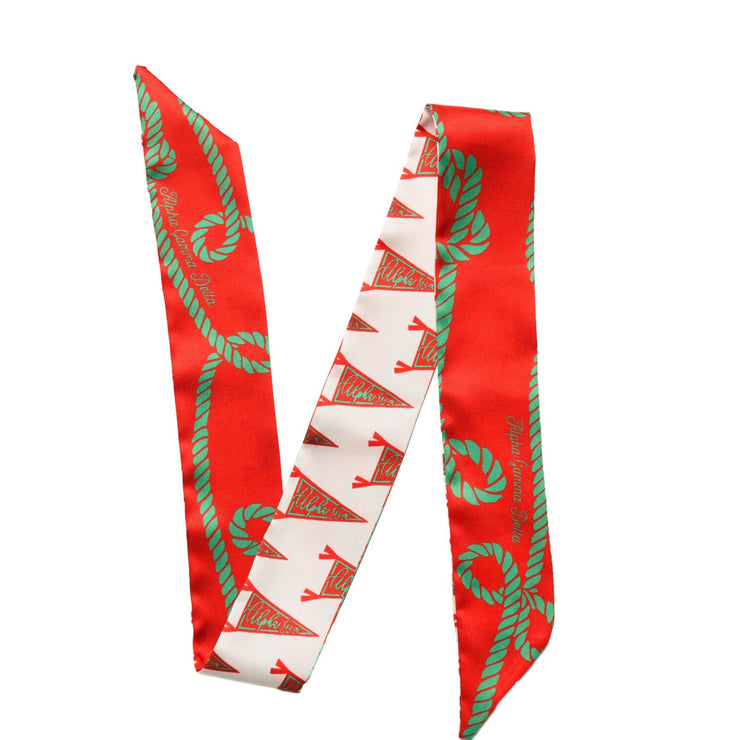 Skinny Scarf- Alpha Gamma Delta