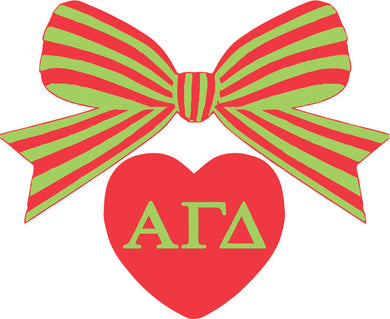 Bow Decal- Alpha Gamma Delta