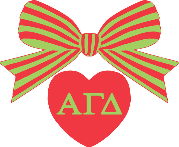 Bow Decal- Alpha Gamma Delta