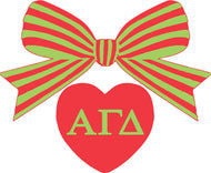 Bow Decal- Alpha Gamma Delta