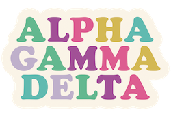 Tumbler Magnet- Alpha Gamma Delta