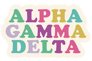 Tumbler Magnet- Alpha Gamma Delta