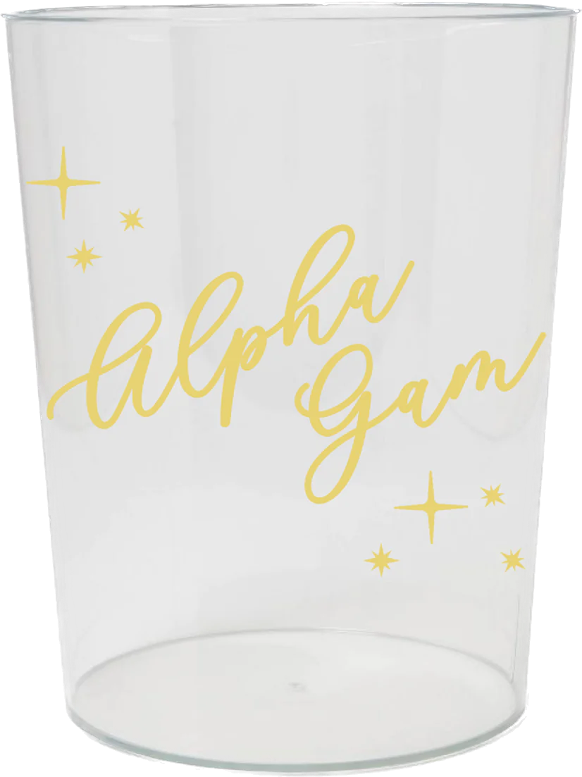 Vintage Vegas Wastebasket- Alpha Gamma Delta