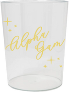 Vintage Vegas Wastebasket- Alpha Gamma Delta