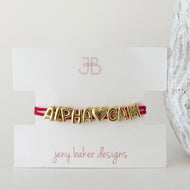 Bubble Cord Bracelet- Alpha Gamma Delta