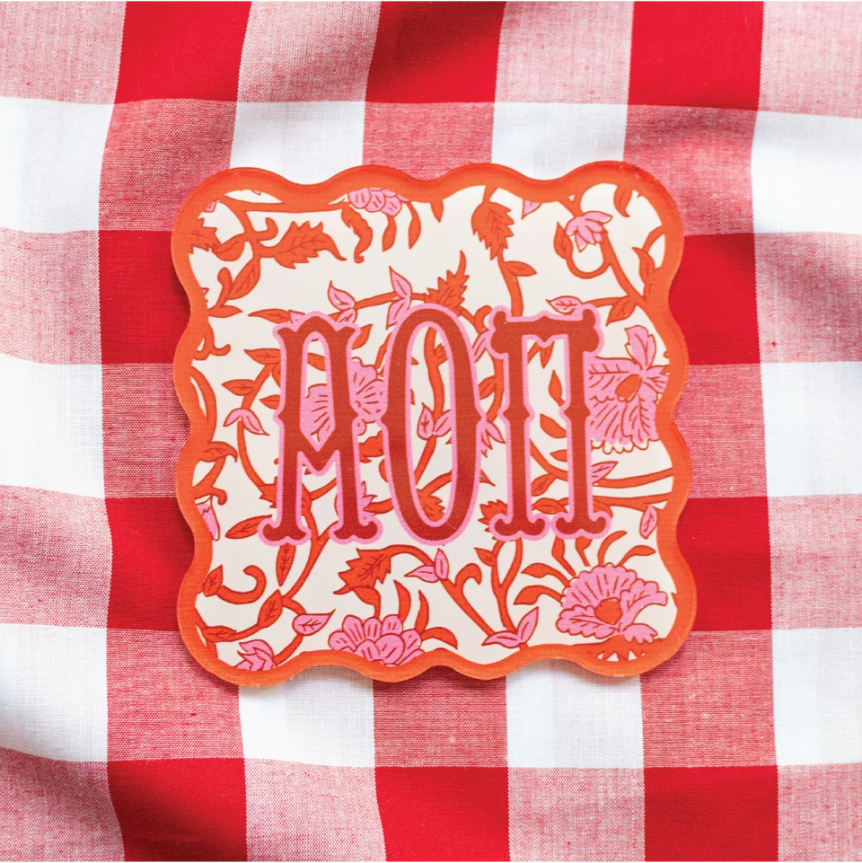 Block Acrylic Coaster- Alpha Omicron Pi