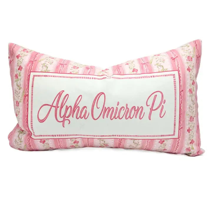 Grandmillenial Velvet Pillow- Alpha Omicron Pi