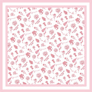 Greek Toile Silk Scarve- Alpha Omicron Pi