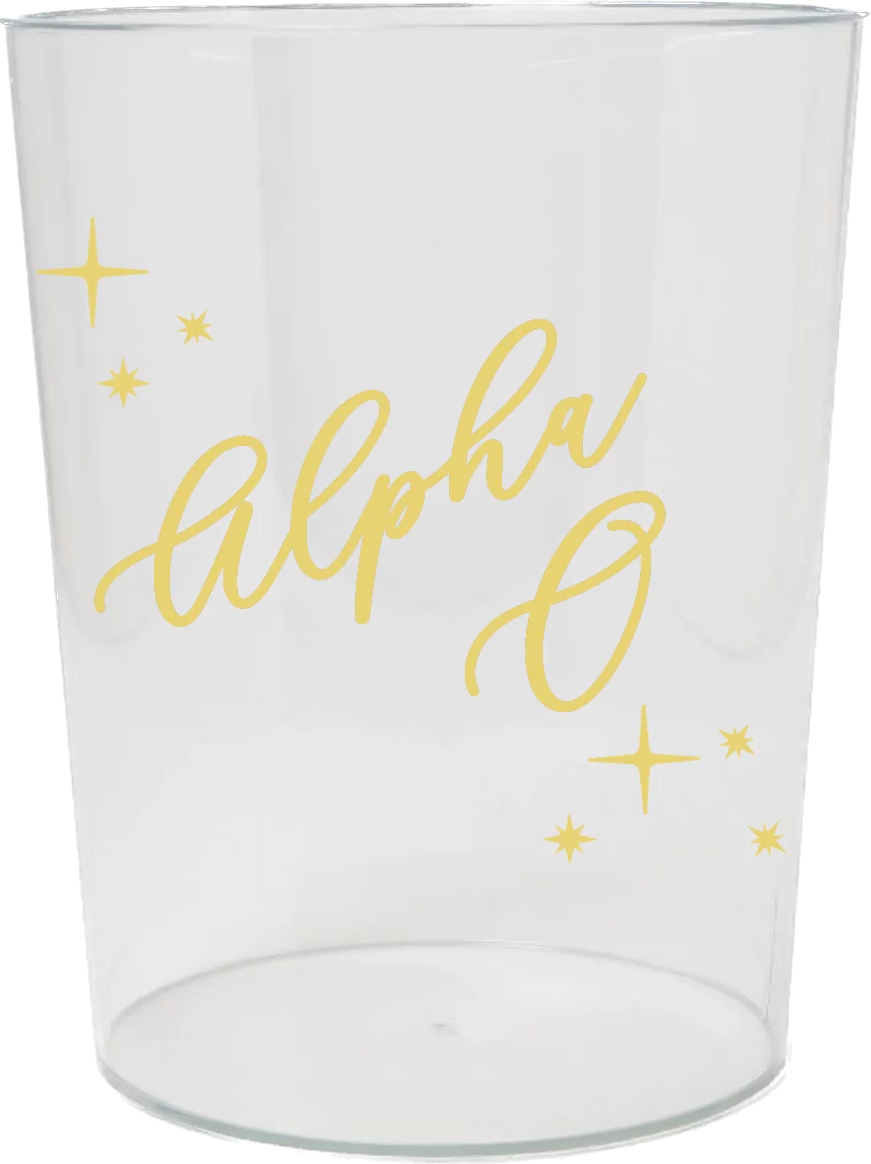 Vintage Vegas Wastebasket- Alpha Omicron Pi