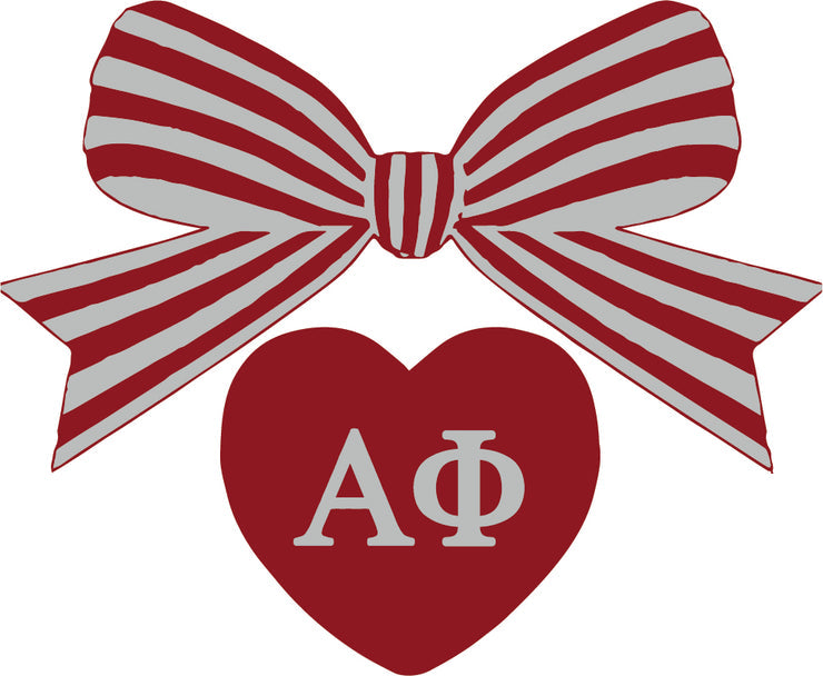 Bow Decal- Alpha Phi