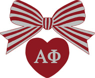Bow Decal- Alpha Phi