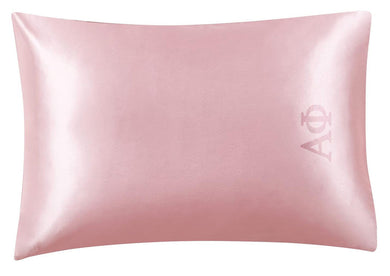 Pink Satin Pillowcase- Alpha Phi