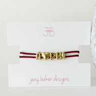 Bubble Cord Bracelet- Alpha Phi