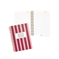 Striped Notebook- Alpha Sigma Alpha