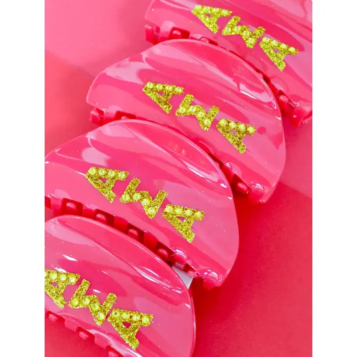 Hair Claw Clip- Alpha Sigma Alpha