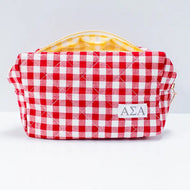 Quilted Gingham Bag- Alpha Sigma Alpha