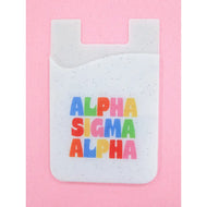 Shimmer Phone Wallet- Alpha Sigma Alpha
