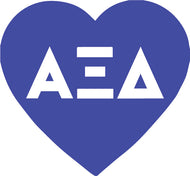 Acrylic Heart Pin- Alpha Xi Delta