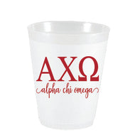 Frost Flex Cups- Alpha Chi Omega Letters and Names