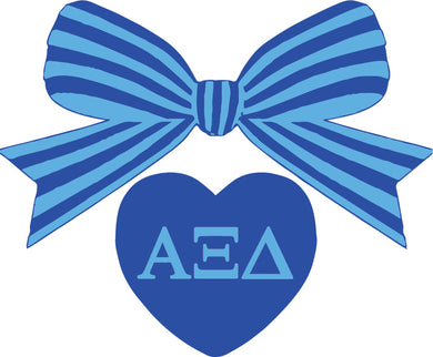 Bow Decal- Alpha Xi Delta