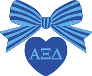 Bow Decal- Alpha Xi Delta