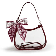 Clear Purse with Scarf- A&M