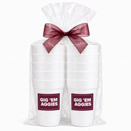Rectangle Label Styrofoam Cups- A&M