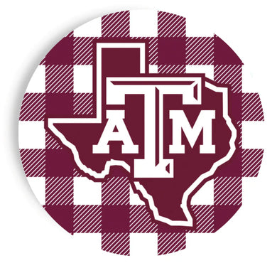 Plaid 9 inch Plates- A&M