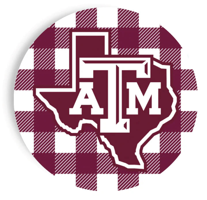 Plaid 9 inch Plates- A&M
