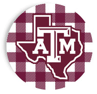 Plaid 9 inch Plates- A&M