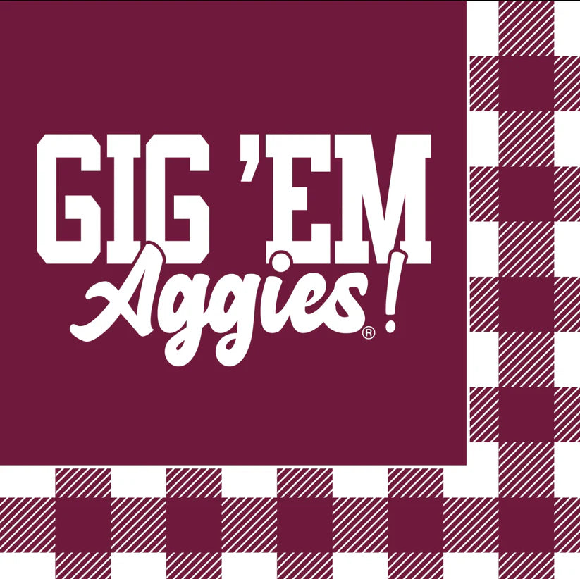 Plaid Napkins- A&M
