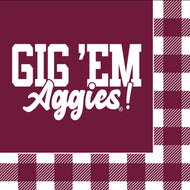 Plaid Napkins- A&M
